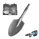 AmoreTempo SDS HEX Schaufelmeißel 135 x 440 mm SDS HEX Asphaltmeißel 30mm Breiter Lehm Spaten Schaufel Meißel Sechskant-Aufnahme Meissel für Abbruchhammer Abtragen von Beton Mauerwerk & Asphalt