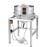 Elektrische Vibrationssiebmaschine aus Edelstahl, kommerzielle automatische Sieb, Shaker, Mehlsieb für die Pulververarbeitung, 70 W, 40 Maschen