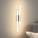 Homefire Wandleuchte LED Innen Wandlampe: 12W 1200LM Mordern LED Wandleuchte Warmweiß 3000K Schwarz Wandbeleuchtung für Treppenhaus Flur Wohnzimmer Schlafzimmer Küche