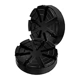 YARNOW 2 Stück Teiliges Gummi Wagenheber Pad rutschfeste Hebeplattform Gummiauflage Stabile Vielseitige Hebepads für Anhänger und Hydraulische Wagenheber Einfach zu Montieren Schutz für