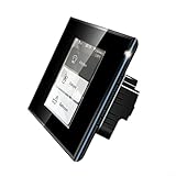Full Screen LCD WiFi Smart Switch, Custom Display, 1/2/3 Gang und Vorhangsteuerung, Mesh-Netzwerk stabil, für Tuya Geräte (schwarz)