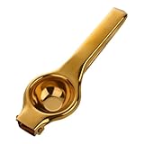 Anulely Zitronenpresse aus Edelstahl, manuelle Zitruspresse, Handpresse, Handpresse, Zitruspresse aus Edelstahl für Küche und Bar, ideal für Rezepte und Cocktails