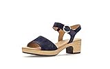 Gabor Damen Plateausandalen | Frauen Sandalen | Moderate Mehrweite (G) | offene Schuhe | Strandschuhe | Plateausandaletten | Marine | 39 EU - 6 UK