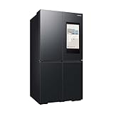 Samsung RF65DG9H0EB1EF Family Hub French-Door-Kühlschrank mit Gefrierfach, 183 cm, 636 l, AI Food Manager, SmartThings AI Energy Mode, Premium Black Steel