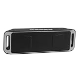 Artibetter Kabelloser Mini Funk-Lautsprecher Dual Horn Subwoofer Outdoor Lautsprecher Für Innen Und Außen Tragbarer Stereo in Silber Langlebig Und Einfach Zu Bedienen