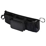 Organizer Für Doppelkinderwagen | Klappbar Leicht 3 Fächer Aufbewahrung | Kompakter Organizer für Kinderwagen,Für Reisen Täglichen Gebrauch Eltern Zuhause Outdoor Camping