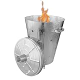 Rori Feuertonne XL für Gartenabfälle mit Deckel, rund (110L)