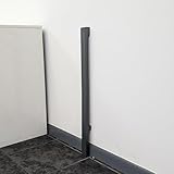 Qdos Safety Universal-Bodenleisten-Adapter für Babygitter, Schiefer, professionelle Sicherheit, universelle Lösung für die Installation von Toren über einer Sockelleiste, funktioniert mit allen Toren