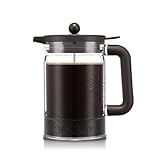 BODUM Bean K11683-10-451S Cold Brew Kaffeebereiter, 1,5 l, 12 Tassen, 1,445.8 g, mit Kühlschrankdeckel, dunkel geröstet