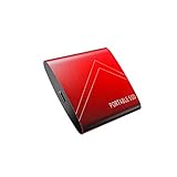 Typc-C Tragbare Festplatte, SSD-Muster, 4 TB, 2 TB, externe SSD, 1 TB, 500 GB, mobile Solid-State-Festplatte, USB 3.1, externe SSD (Farbe: Rot, Größe: 6 TB)