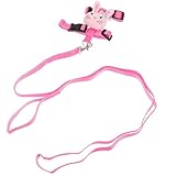 HOMSFOU Verstellbare Leine und Kleintiergeschirr für Kaninchen und Frettchen 2 Stück mit I Träger Design Geeignet für Kleine Haustiere im Freien