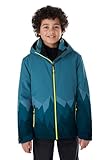 killtec Jungen Skijacke/Funktionsjacke mit Kapuze und Schneefang KSW 383 BYS SKI JCKT, ocean, 140, 42096-000