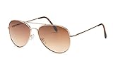 FILTRAL Pilotenbrille/Goldene Unisex Flieger-Sonnenbrille für Damen und Herren & Gläsern mit Verlaufstönung F3047621