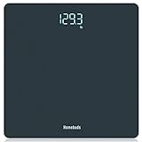 Homebuds Digitale Personenwaage, Hohe Präzision Zugesichert durch professionelle waage personenpersonen fabrik SEIT 2001,LED Anzeige und Step-On, 3*AAA Batterien enthalten, 182kg/400lb, Blau