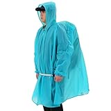 Leichter Regenponcho Regenponcho Reise Regenponcho - Outdoor Camping Regenponcho Regenponcho mit Kapuze Erwachsene Regenponcho Regenponcho Wasserdicht für Camping Wandern