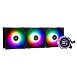 Thermalright Frozen Notte 360 Schwarzer Argb V2 Wasserkühlung CPU-Kühler,360 Spezifikation CPU Flüssigkühler,doppelte PWM-Lüfter,S-FDB-Lager,geeignet für AM4/AM5,Intel LGA 1851/1700/115x/1200/2011