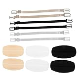 LIGIGWASH Unsichtbare rutschfeste Silikon Schulterpolster und BH Trägerhalter für Damen Dünn Wiederverwendbar Universell Passend Entlastend für Dessous und Alltag