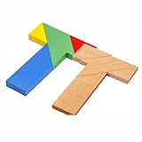2 Stück Wooden T-Shaped Educational Puzzle Toy,Mini-Holz-Puzzle Das T-Puzzle,Knobelspiele Holz,IQ Spiele 3D Mini P/uzzle, Logikspiele Knobelspiele Geschicklichkeitsspiel Geduldspiele Denkspiele