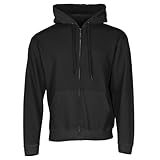 Fruit of the Loom - Hooded Sweat Jacket - Modell 2013 / Black, L L,Black
