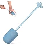 OUNONA Sponge Reinigungsbürste mit Langem Griff Küchenwerkzeug zur Schonenden von Gläsern Flaschen Karaffen und Schüsseln Poröser Schwammkopf für Effektive