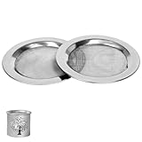 Lyivisk 2 Stück Räuchersieb, Edelstahlsiebe FüR Duftlampen Und RäUcherstöVchen, HitzebestäNdig RäUcherstöVchen Sieb Ø 10cm, Ideal FüR RäUcherwerk Und öLbrenner