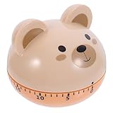 VOSAREA 1Stück Cartoon Timer Kreativer Mechanischer Küchentimer Khaki für Effizientes Zeitmanagement Beim Backen und Lernen für Besondere Bedürfnisse