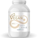 Mighty Elements VEGANES PROTEIN VANILLE 1kg - 85% pflanzliches Eiweiß, 5k-Proteinpulver Eiweißpulver ohne Gluten, Laktose & Milcheiweiß, Eiweißshake, Muskelaufbau