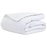 Eleganz 2-in-1 Bettdecke Weiß 135x200 cm Feder - Leicht & Atmungsaktiv für Ganzjahresnutzung - Premium Daunendecke für Allergiker - Ideal für Schlafzimmer & Gästezimmer