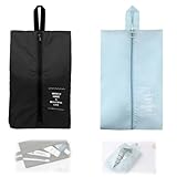 GHPKOTW 2er Schuhtasche, Wasserfeste Schuhbeutel Reise, Schmutzabweisender Schuhsack, Schuhorganizer Mit Reißverschluss, Haushaltsartikel Aufbewahrung,Kosmetik Aufbewahrung,Reisezubehör, Koffer Gepäck