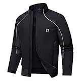 RIDEIRON Motorrad Jacke Herren Sommer mit Protektoren – Atmungsaktive Motorradjacke Herren, Reflektierend, Leicht & Abriebfest, CE Zertifiziert, Belüftungssystem, Verstellbar, Schwarz L