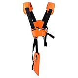 YOUSHARES Schultergurt Gurte Doppelschultergurt Rasentrimmer Cutter Rasenmäher Trimmer Shoulder Strap Für Stihl FS Freischneider Motorsense (Orange)