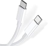 Adhiper USB-C Kabel 60W 20V/3A Schnellladekabel Kompatibel Mit Huawei MateBook 13/14, X, E, Mate X2, Mate40E (1m/Weiß)