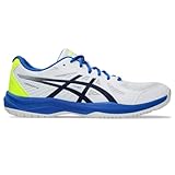 ASICS Herren Upcourt 6 Volleyballschuhe, Weiß/Midnight, 45 EU