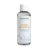 INOMA® [250ml] Daunen Waschmittel Flüssig - das sanfte Daunenwaschmittel für Jacken, Betten & mehr - Made in Germany Feinwaschmittel