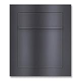 Metzler Unterputz Briefkasten DB 703 Eisenglimmer – Hochwertiger Einbaubriefkasten aus pulverbeschichtetem Stahl, flächenbündig, wetterfest und mit Schloss, für DIN-A4-Umschläge