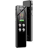 MECHEN 64GB Diktiergerät, One-Touch-Aufnahme, Sprachsteuerung, 1536kbps Tragbares Digitales Voice Recorder, USB C, für Interviews/Klassen/Meeting (V01)