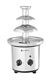 HENDI Schokoladebrunnen, mit 3 Ebenen, Schokofondue, Schokobrunnen, Schokofontäne, maximale Schokoladekapazität: 1,5 kg, 230V, 110W, ø210x(H)390mm, Edelstahl