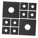 ERINGOGO 10 Stück Schallplattenhülle Vinyl-Innenhüllen Vinyl -Rekordhülsen Außenhüllen für Schallplatten Vinylhüllen Vinyl -Rekordabdeckungen Zubehör für Schallplatten PO-Kraftpapier Black