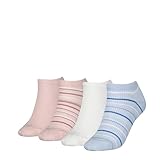 Tommy Hilfiger Damen Sneaker Socken, Blau/Rosa, 35/38 (4er Pack)