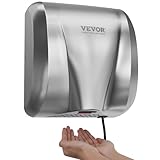 VEVOR Händetrockner 1300W Elektrischer Handtrockner 7-10s Trocknungszeit Kommerzieller Wandhandtrockner Handfön mit HEPA-Filter 99,97% Filtrationseffizienz Lufthandtrockner Küche Badezimmer Toilette