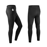 ZCCO Herren-Neoprenanzug, 1,5 mm lang, Neopren, zum Surfen, Kajakfahren, Schwimmen, Tauchen, Kanufahren (QSK-schwarz, L)