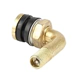 Ventilschaft 90 Grad Winkeladapter Winkel Messing Luftreifen Ventilkappen Schaft mit Verlängerungsadapter(Valve Stem 1pc)