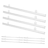 HOOTNEE 10 Stück Aufhängestange Posterleiste Schiene Pvc Poster Pvc Posteraufhänger Pvc Posterklemme Pvc Posteranzeige Posterschiene Stange Pvc Poster Aufhängeleiste Pvc