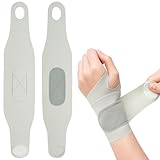 XIANGLONGY 2 Stück Sport Handgelenkbandage, Grau Verstellbar Handgelenkstütze, Atmungsaktiv Handgelenk Bandagen für Karpaltunnel Handgelenkschoner Schmerzlinderung Sport Fitness
