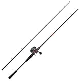 Abu Garcia MAX LP Hecht Combo 2,44m |40-140g Angelrute Rolle Set Baitcast Combos Raubfischköder Angeln Hecht Barsch Zander Unisex schwarz