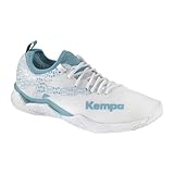 Kempa Unisex Wing Lite 2.0 W Game Changer Handballschuhe, Sportschuhe, Turnschuhe, weiß/Aqua, 42.5 EU