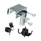 YEJBBUC Sonnenschirmständer für Terrasse, Strand, Hof, stabil, einfach zu installieren, schwarzer Haken