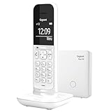 Gigaset CL390 - Schnurloses Design DECT-Telefon - Freisprechfunktion- 2 Akustik-Profile, Grafik Display, leichte Bedienung mit intuitiver Menüführung, inkl Basisstation Box 90, weiß [Deutsche Version]