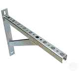 Kolor Schienenkonsole Wandträger Schwerlastwinkel Auslegerkonsole Schwerlastträger Winkelträger , Regalträger aus verzinkter Stahl , Wandmontage , Träger 400 - 900 mm (400 mm)