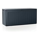 280 Liter Gartenbox Prosperplast Boardebox aus Kunststoff in der Farbe Anthrazit 116 x 43,3 x 55 cm